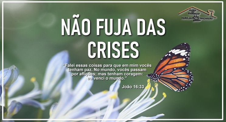NÃO FUJA DAS CRISES